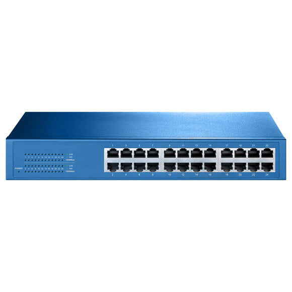 Aigean 24-Port Network Switch - Desk or Rack Mountable - 100-240VAC - 50/60Hz - Fishing Monsters