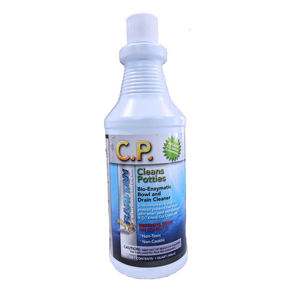 Raritan C.P. Cleans Potties Bio-Enzymatic Bowl Cleaner - 32oz Bottle - Fishing Monsters