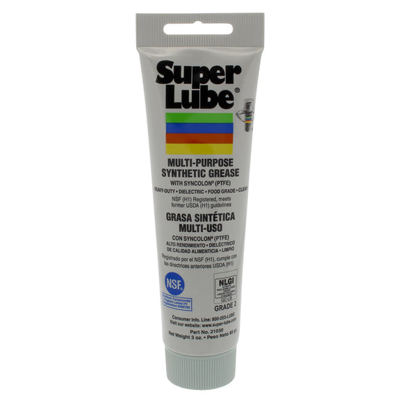 Super Lube Multi-Purpose Synthetic Grease w/Syncolon® (PTFE) - 3oz Tube - Fishing Monsters