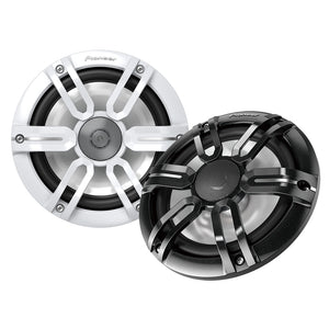 Pioneer 7.7" ME-Series Speakers - Black & White Sport Grille Covers - 250W - Fishing Monsters