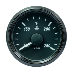 VDO SingleViu 52mm (2-1/16") Water Temperature Gauge - 250°F - 450-30 Ohm - Fishing Monsters