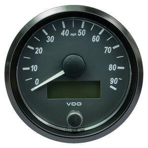 VDO SingleViu 80mm (3-1/8") Speedometer - 90MPH - Fishing Monsters