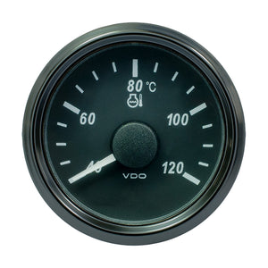 VDO SingleViu 52mm (2-1/16") Water Temp. Gauge - Euro - 120° C - 291-22 ohm - Fishing Monsters