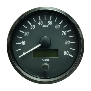 VDO SingleViu 100mm (4") Speedometer - 90 MPH - Fishing Monsters