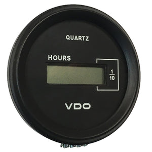 VDO Cockpit Marine 52mm (2-1/16") LCD Hourmeter - Black Dial/Chrome Bezel - Fishing Monsters