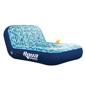 Aqua Leisure Ultra Cushioned Comfort Lounge Hawaiian Wave Print - 2-Person - Fishing Monsters