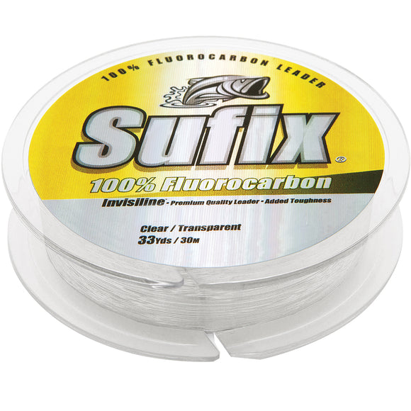 Sufix 100% Fluorocarbon Invisiline™ Leader - 150lb - 33yds - Fishing Monsters