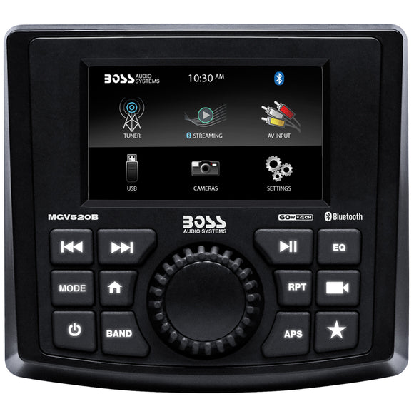 Boss Audio MGV520B Marine Stereo w/AM/FM/BT/USB/Rear Camera - Fishing Monsters