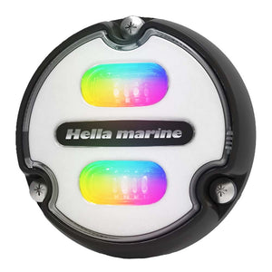 Hella Marine Apelo A1 RGB Underwater Light - 1800 Lumens - Black Housing - White Lens - Fishing Monsters