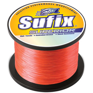 Sufix Superior Neon Fire Monofilament - 100lb - 1205 yds - Fishing Monsters