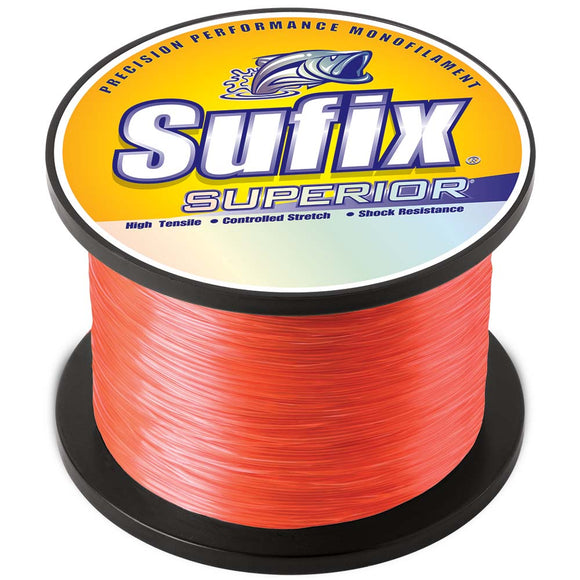 Sufix Superior Neon Fire Monofilament - 80lb - 1445 yds - Fishing Monsters