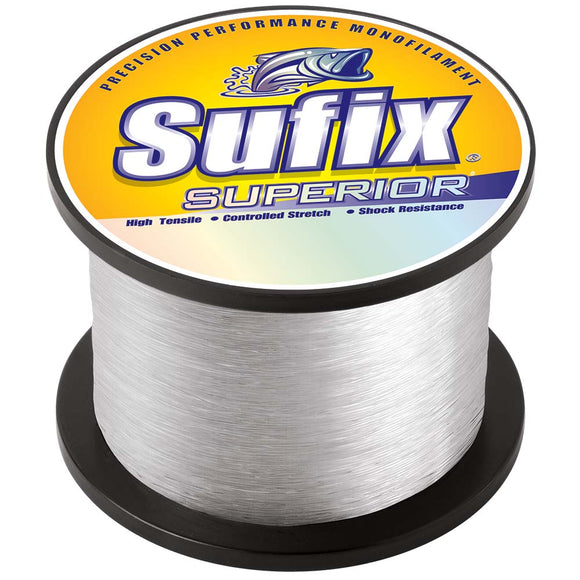 Sufix Superior Clear Monofilament - 30lb - 3950 yds - Fishing Monsters