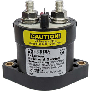 Blue Sea 7765 L-Series Solenoid Switch - 150A - 12/24V DC - Fishing Monsters