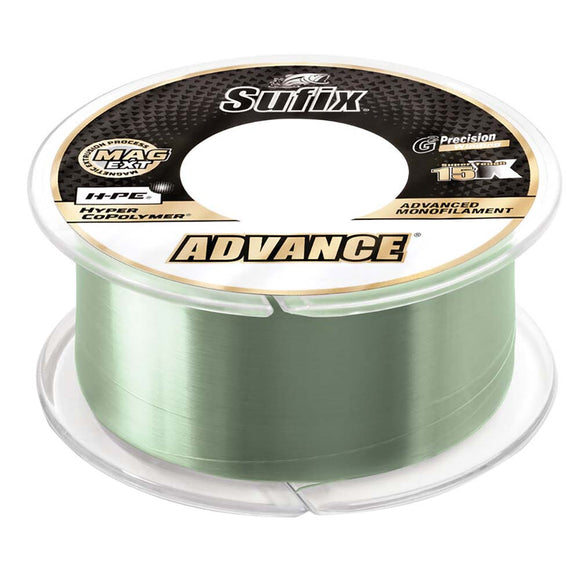 Sufix Advance® Monofilament - 20lb - Low-Vis Green - 330 yds - Fishing Monsters