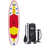 Aqua Leisure 10' Inflatable Stand-Up Paddleboard Drop Stitch w/Oversized Backpack f/Board & Accessories - Fishing Monsters