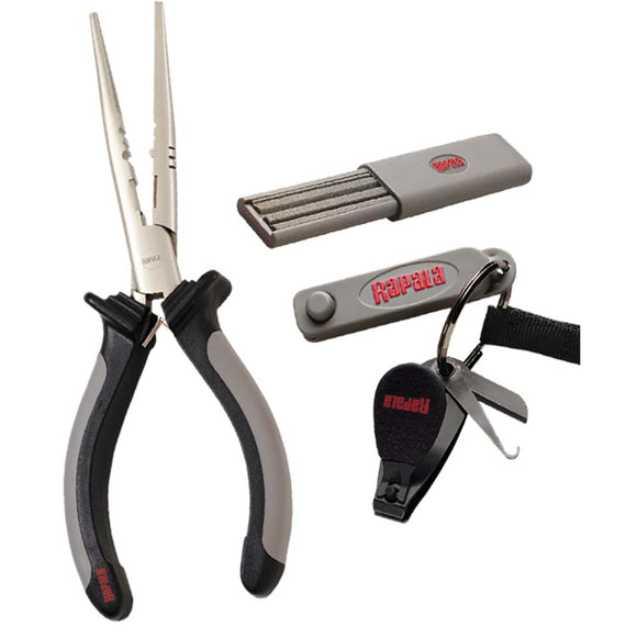 Rapala Combo Pack - Pliers, Clipper, Punch & Sharpener - Fishing Monsters