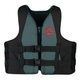 Full Throttle Adult Rapid-Dry Life Jacket - S/M - Grey/Black - Fishing Monsters