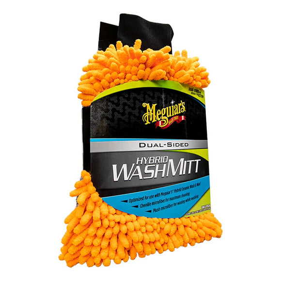 Meguiar's Hybrid Wash Mitt - Extremely Plush Microfiber Wash Mitt f/Gently Waxing While Washing - Fishing Monsters