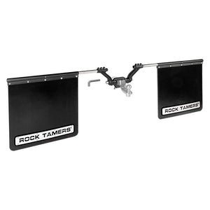 ROCK TAMERS 2.5" Hub Mudflap System - Matte Black/Stainless - Fishing Monsters