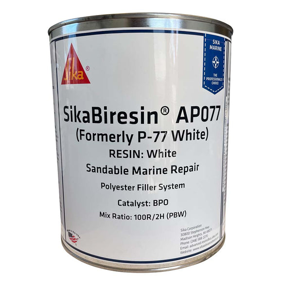 Sika SikaBiresin® AP077 White Gallon BPO Hardener Required - Fishing Monsters