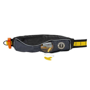 Mustang Fluid 2.0 Inflatable Belt Pack - Black/Grey - Manual - Fishing Monsters