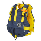 Mustang Youth Bobby Foam Vest - Yellow/Navy - Fishing Monsters