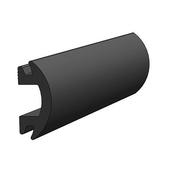 TACO 70' Flexible Black Rub Rail Insert 1-3/16