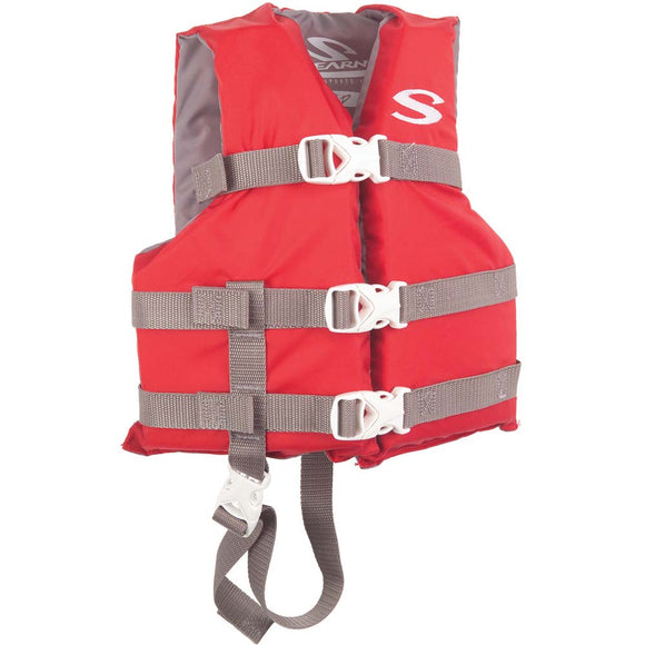 Stearns Classic Series Child Vest Life Jacket - 30-50lbs - Red - Fishing Monsters