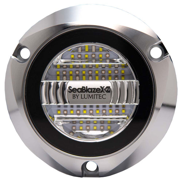 Lumitec Seablaze X2 Spectrum Underwater Light RGBW Polished Housing - Fishing Monsters