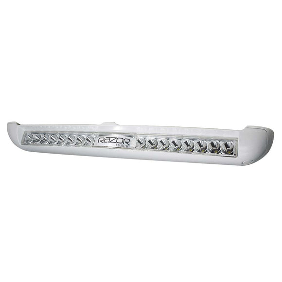 Lumitec Razor Light Bar - Spot - White Housing w/Inverted Logo Flush Mount - Fishing Monsters