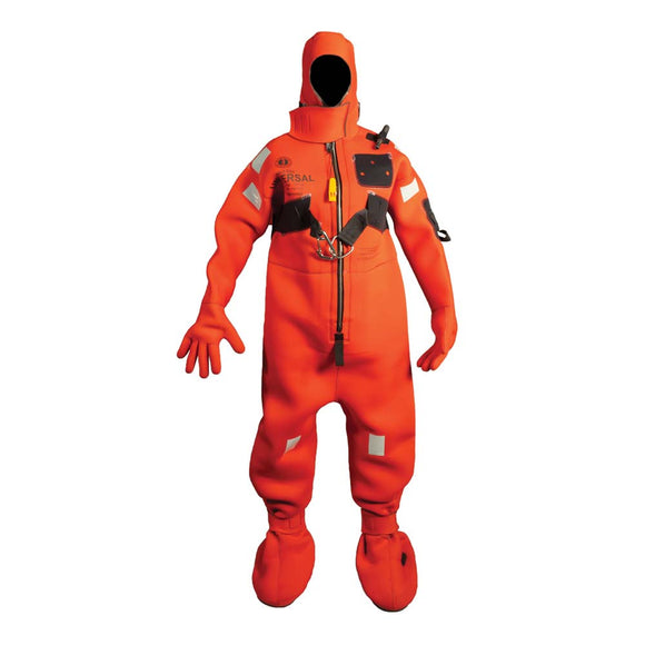 Mustang Neoprene Cold Water Immersion Suit w/Harness - Red - Adult Oversized - Fishing Monsters