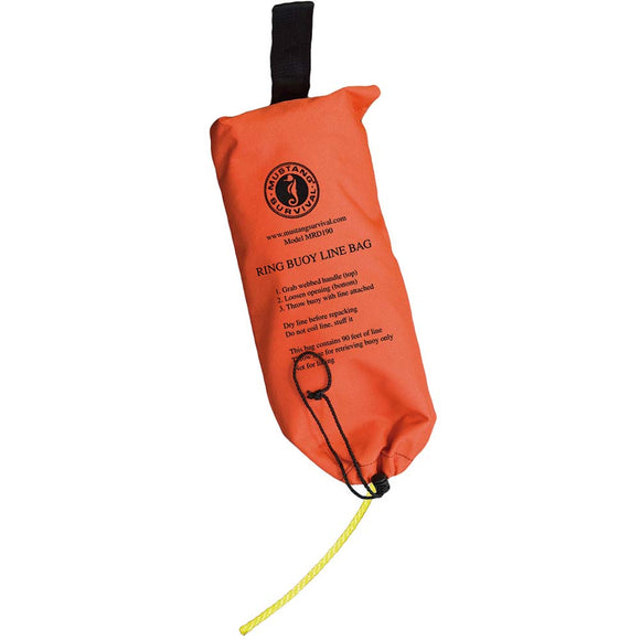 Mustang Ring Buoy Throw Bag - 90' Rope - Fishing Monsters