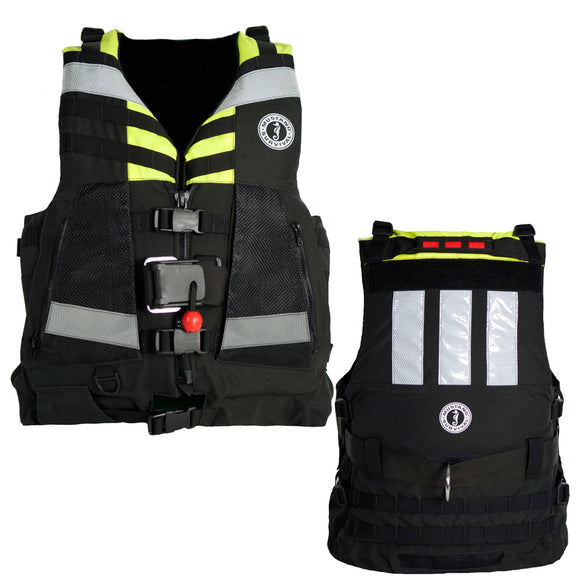 Mustang Swift Water Rescue Vest - Fluorescent Yellow/Green/Black - Universal - Fishing Monsters