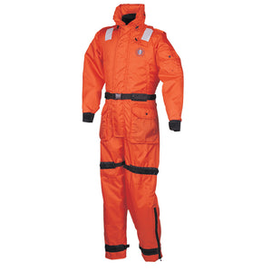 Mustang Deluxe Anti-Exposure Coverall & Work Suit - Orange - Medium - Fishing Monsters