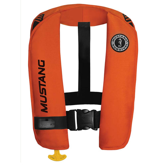 Mustang MIT 100 Inflatable PFD - Orange/Black - Automatic/Manual - Fishing Monsters