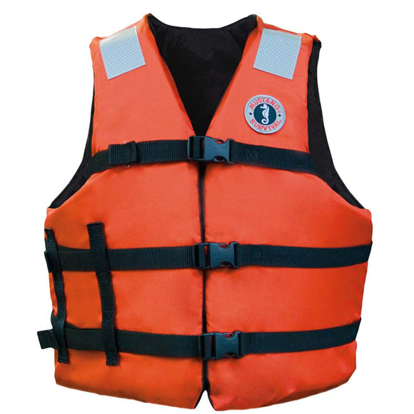 Mustang Flotation Vest - Orange - Adult Universal - Fishing Monsters