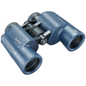 Bushnell 12x42mm H2O Binocular - Dark Blue Porro WP/FP Twist Up Eyecups - Fishing Monsters