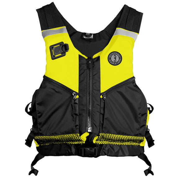 Mustang Operations Support Water Rescue Vest - Fluorescent Yellow/Green/Black - Medium/Large - Fishing Monsters