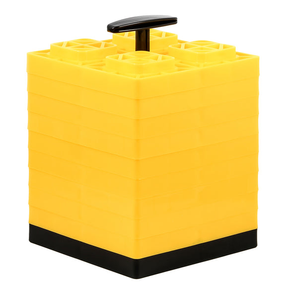 Camco FasTen Leveling Blocks w/T-Handle - 2x2 - Yellow *10-Pack - Fishing Monsters