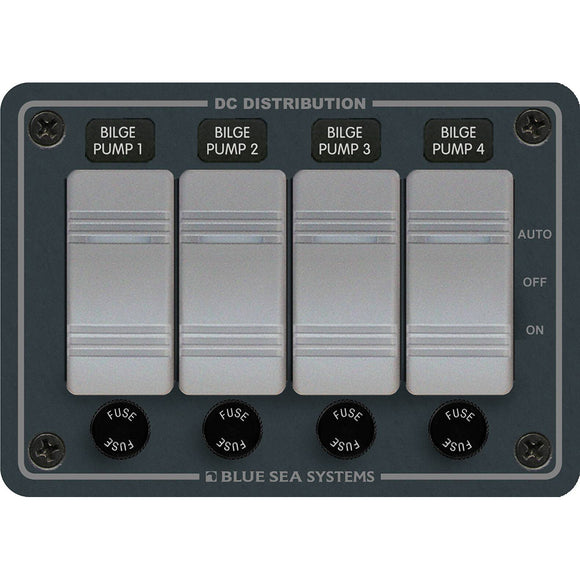 Blue Sea 8666 Contura 4 Bilge Pump Control Panel - Fishing Monsters