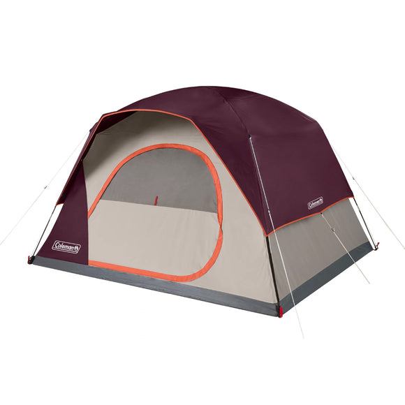 Coleman 6-Person Skydome™ Camping Tent - Blackberry - Fishing Monsters