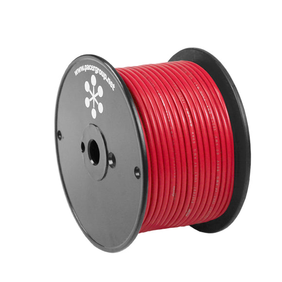 Pacer Red 18 AWG Primary Wire - 100' - Fishing Monsters