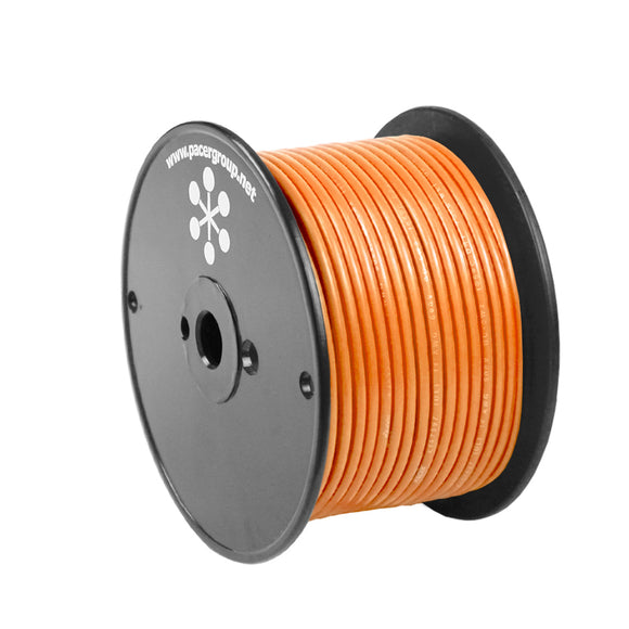 Pacer Orange 18 AWG Primary Wire - 100' - Fishing Monsters