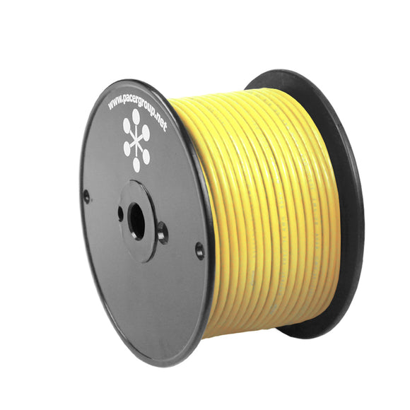 Pacer Yellow 18 AWG Primary Wire - 100' - Fishing Monsters