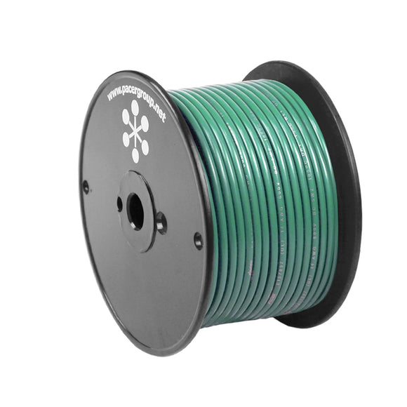 Pacer Green 18 AWG Primary Wire - 100' - Fishing Monsters