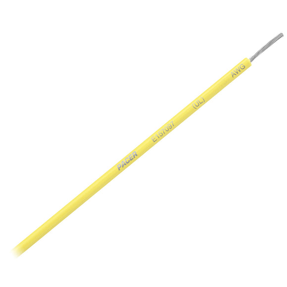 Pacer Yellow 16 AWG Primary Wire - 25' - Fishing Monsters