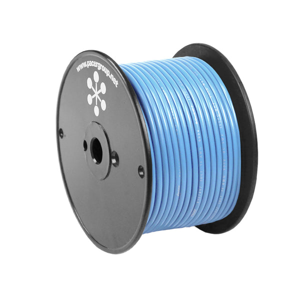 Pacer Light Blue 16 AWG Primary Wire - 100' - Fishing Monsters