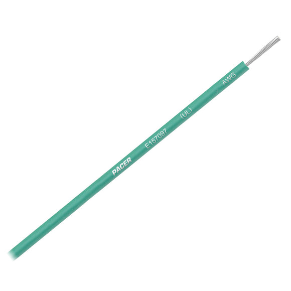 Pacer Green 14 AWG Primary Wire - 18' - Fishing Monsters