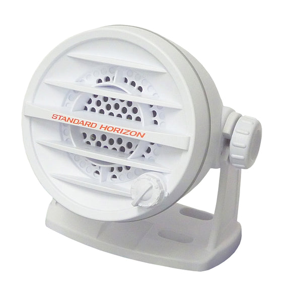 Standard Horizon 10W Amplified External Speaker - White - Fishing Monsters