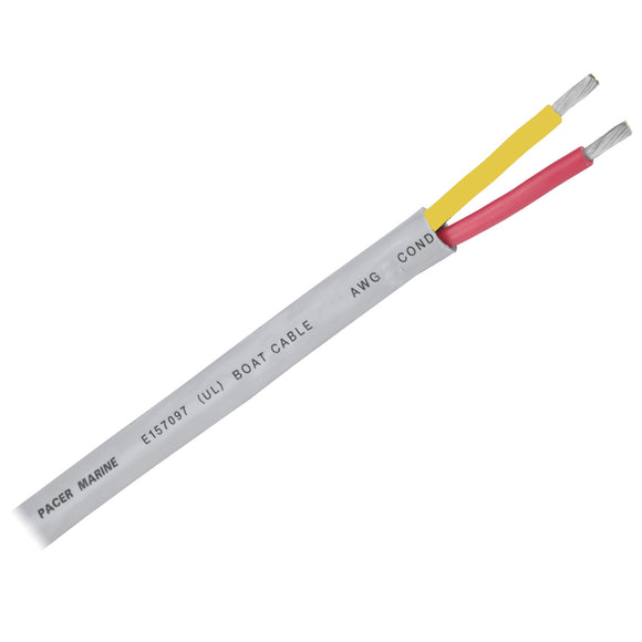 Pacer 16/2 AWG Round Safety Duplex Cable - Red/Yellow - 100' - Fishing Monsters